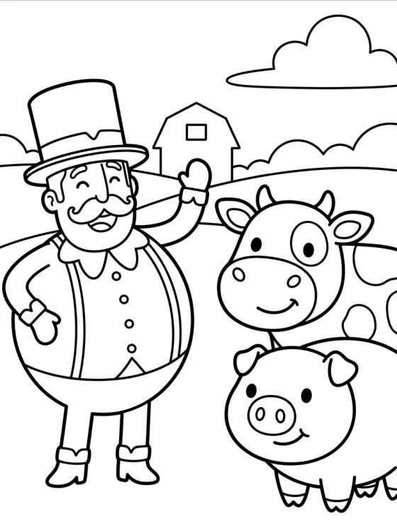 Bita on the Farm para colorir Desenho de Bita on the Farm para colorir e imprimir grátis