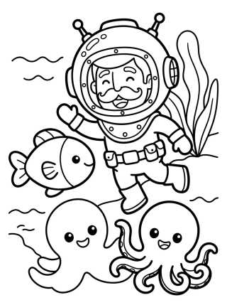 Bita Under the Sea para colorir Desenho de Bita Under the Sea para colorir e imprimir grátis