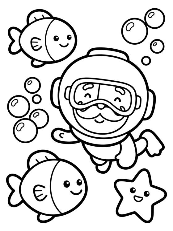 Bita Under the Sea para colorir Desenho de Bita Under the Sea para colorir e imprimir grátis