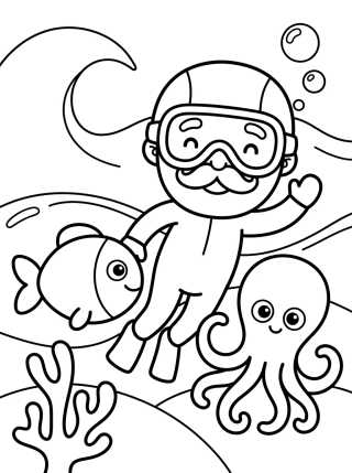 Bita Under the Sea para colorir Desenho de Bita Under the Sea para colorir e imprimir grátis