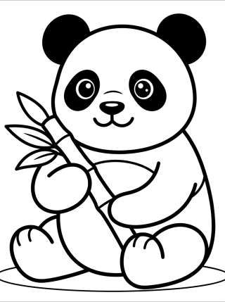 Coleção de desenhos para colorir: Cute and Kawaii Pandas
