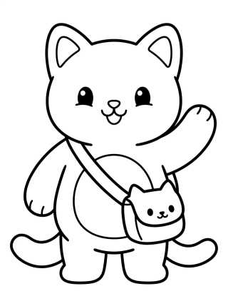 Pandy Paws with Cute Pouch para colorir Desenho de Pandy Paws with Cute Pouch para colorir e imprimir grátis