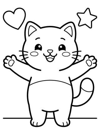 Pandy Paws Giving a Hug Attack para colorir Desenho de Pandy Paws Giving a Hug Attack para colorir e imprimir grátis