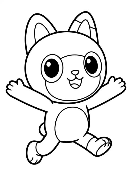 Pandy Paws Giving a Hug para colorir Desenho de Pandy Paws Giving a Hug para colorir e imprimir grátis