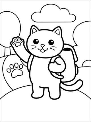 Adventurer Backpacker Pandy Paws para colorir Desenho de Adventurer Backpacker Pandy Paws para colorir e imprimir grátis