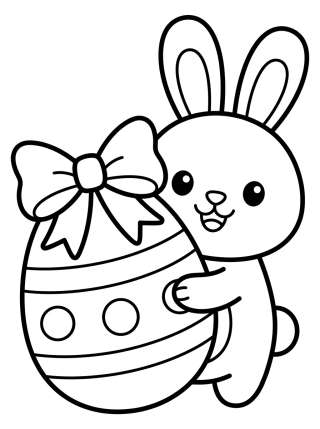 Coleção de desenhos para colorir: Special Kawaii Easter Collection