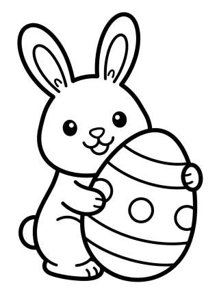 Coleção de desenhos para colorir: Cute Easter Coloring Pages