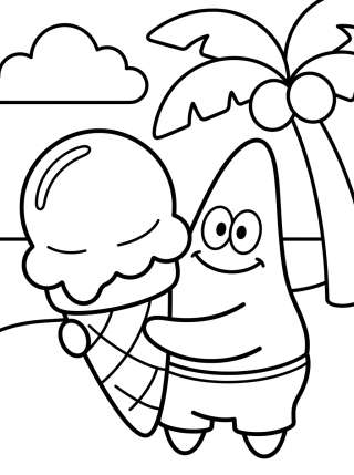 Coleção de desenhos para colorir: Patrick Star Coloring Pages