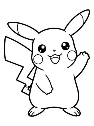 Coleção de desenhos para colorir: Pikachu Coloring Pages