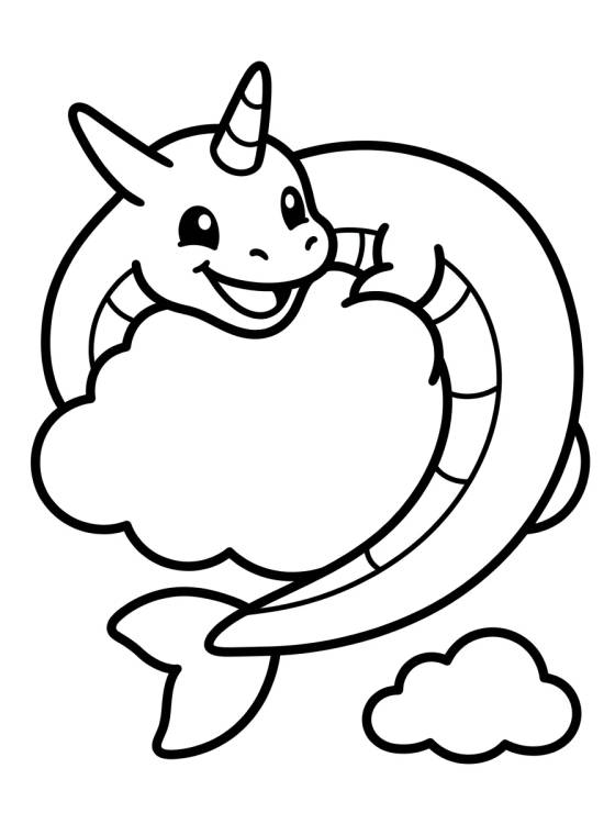 Cute Rayquaza in the Sky para colorir Desenho de Cute Rayquaza in the Sky para colorir e imprimir grátis