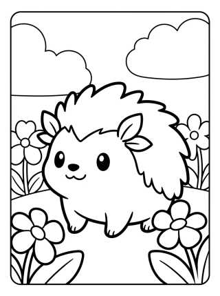Cute Shaymin with Flowers para colorir Desenho de Cute Shaymin with Flowers para colorir e imprimir grátis