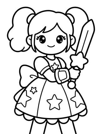 Magical Warrior Uniform para colorir Desenho de Magical Warrior Uniform para colorir e imprimir grátis