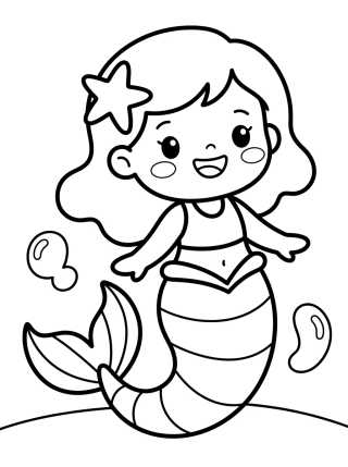 Cute Smiling MerCat para colorir Desenho de Cute Smiling MerCat para colorir e imprimir grátis