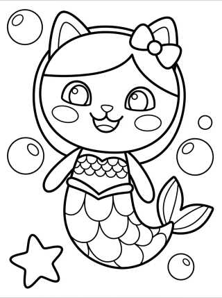 Smiling MerCat Under the Sea para colorir Desenho de Smiling MerCat Under the Sea para colorir e imprimir grátis