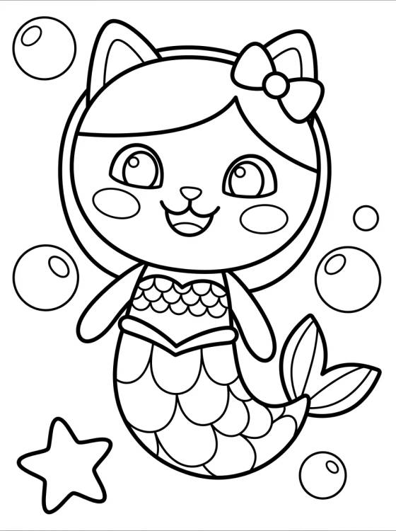Smiling MerCat Under the Sea para colorir Desenho de Smiling MerCat Under the Sea para colorir e imprimir grátis