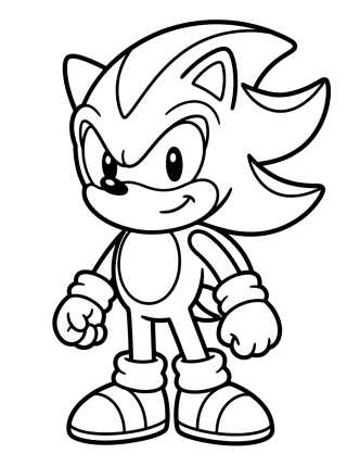 Smiling Kawaii Shadow para colorir Desenho de Smiling Kawaii Shadow para colorir e imprimir grátis