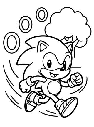 Coleção de desenhos para colorir: Sonic Coloring Pages