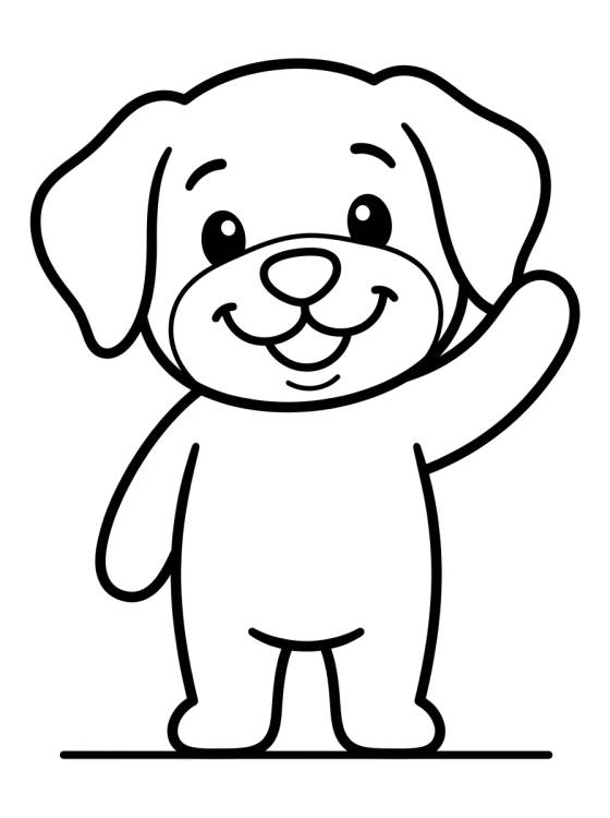 Tito Smiling and Waving Happily para colorir Desenho de Tito Smiling and Waving Happily para colorir e imprimir grátis