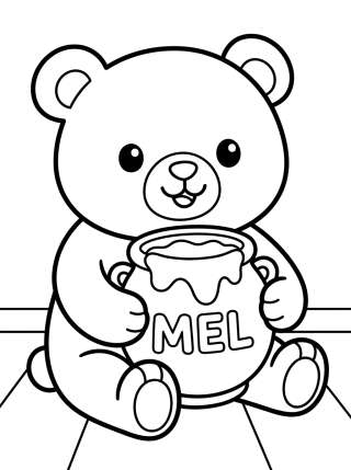Coleção de desenhos para colorir: Bobbie Bear Coloring Pages